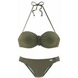 Buffalo Bügel-Bandeau-Bikini, Damen oliv, Gr.36 Cup B,
