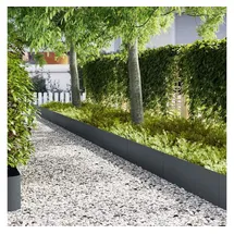 vidaXL Raseneinfassung 100 x 5 cm 20 Stück Anthrazit