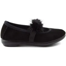 Vulladi  Ballerinas BALLERINAS KÖNNEN WILDLEDER-POMPOMS SPLITTEN 1405  in Schwarz, 23