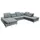 ed exciting design Mid.you Wohnlandschaft Anthrazit & 350x245 cm