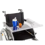 Rolko Therapietisch Standard für Rollstuhl blau