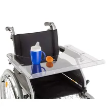 Rolko Therapietisch Standard für Rollstuhl blau
