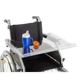 Rolko Therapietisch Standard für Rollstuhl blau