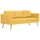 vidaXL 3-Sitzer-Sofa Stoff Gelb
