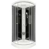 SeniorBad Duschkabine Fertigdusche Dusche Komplettkabine D10-03M1-EC 80x80 cm mit 2K Scheiben Versiegelung