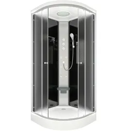 SeniorBad Duschkabine Fertigdusche Dusche Komplettkabine D10-03M1-EC 80x80 cm mit 2K Scheiben Versiegelung