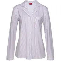 s.Oliver Damen Pyjamaoberteil bordeaux-gestreift Gr.32/34