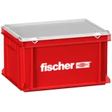 Fischer Handwerkerkoffer groß leer rot 400 x 300 x 237 mm