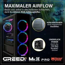 Greed MK2 Pro Gaming PC 2023 32 GB RAM 1 TB SSD RTX 5070 Win 11 Pro
