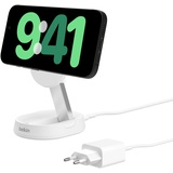 Belkin Ladestation BoostCharge Pro magnetisch, 15W, für Geräte von Apple, weiß