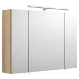 Posseik Multi-use Spiegelschrank, Sonoma/Eiche, 90 x 17 x 62 cm