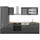 Vicco Küchenzeile R-Line 300 cm Anthrazit Hochglanz