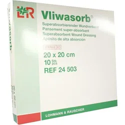 Vliwasorb superabsorb.Saugkomp.steril 20x20 cm