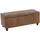 berlinlodge Aufbewahrungs-Truhe Lars HxBxT 45x114x45cm Stoff/Textil Wildlederimitat Sitzbank Bank