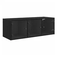 VidaXL Wandschrank Schwarz Eichen-Optik 102 x 37 x 35