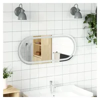 VidaXL LED-Badspiegel 90x40 cm Oval
