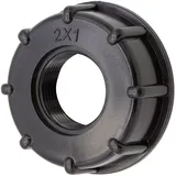 VARIOSAN IBC Adapter Kappe S60x6 1" Innengewinde schwarz