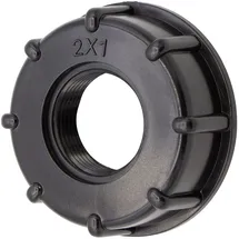 VARIOSAN IBC Adapter Kappe S60x6 1" Innengewinde schwarz