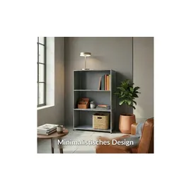 Floordirekt Bücherregal 75 x 40 x 120 cm Grau