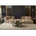 kaiser möbel Ecksofa L-Form Grand L 319 cm, Veloursstoff Salvador, Beige, Rechts - Beige
