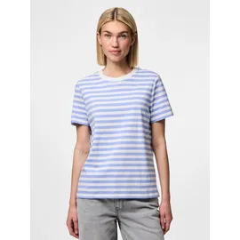 Pieces PCRIA SS TEE STRIPES NOOS Blau XS
