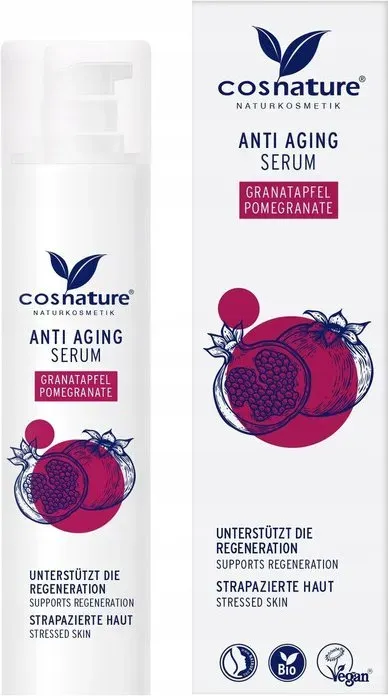 COSNATURE – BIO Granatapfel Regenerierendes Gesichtsserum Anti-Aging 30ml – Bio – NATRUE & Vegan Zertifiziert