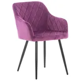 furnicato Esszimmerstuhl Shila 84x47x44 cm lila (1 St) lila
