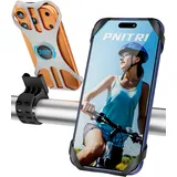 Pnitri 2-Pack Fahrrad Handyhalterung, Silikon Handyhalter Fahrrad für iPhone, Universelle Handyhalterung Fahrradlenker für Rennrad, E Scooter, Motorrad für 4-7 Zoll Smartphones