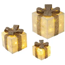 Bambelaa! Deko Geschenk Boxen 3er Set gold