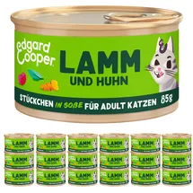 Edgard & Cooper Nassfutter Lamm & Huhn 18 x 85 g