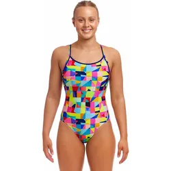 Funkita Ladies Diamond Back One Piece On The Grid XS