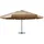 vidaXL Sonnenschirm mit Aluminium-Mast 600 cm Taupe