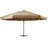 vidaXL Sonnenschirm mit Aluminium-Mast 600 cm Taupe