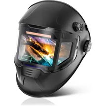 STAHLWERK Automatik-Schweißhelm Split 3-in-1 mit 180° Sichtfeld LCD-Farbdisplay