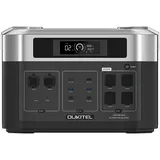 OUKITEL BP2000 Tragbares Kraftwerk, 2048 Wh/640000 mAh LiFePO4-Batterie-Solargenerator, 2200 W AC-Ausgang, 2000 W USV BP2000 schwarz