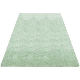 my home Teppich »Desner, Hochflor Teppiche«, rechteckig, grün