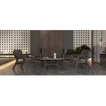 aea Gartenlounge-Set 4-tlg. Braun
