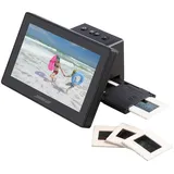 Somikon Stand-Alone-Dia- & Negativscanner, 17,8 cm/7"-IPS-Display, 25 MP, HDMI