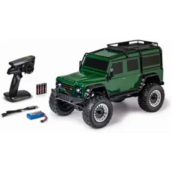 CARSON 500404236 1:8 Land Rover Defender 100% RTR British grün