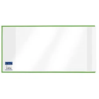 VELOFLEX 1540241 - Buchhülle, Buchschoner, Buchumschlag, 240 x 540 mm, PP-Folie, mit Lasche, glasklar, 10 Stück