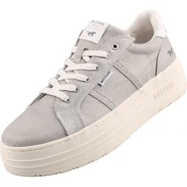 Mustang Plateau Sneaker Damen Silber 38