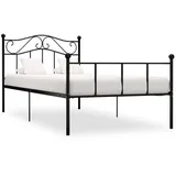 vidaXL Bettgestell 90 x 200 cm Schwarz
