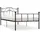 vidaXL Bettgestell 90 x 200 cm Schwarz