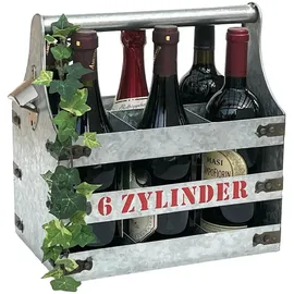 DanDiBo Ambiente Flaschenträger Grau 33 x 33 x 20 cm