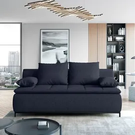 Roller Schlafcouch Stoff 2-Sitzer Blau
