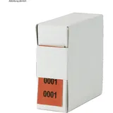 Archiv-Nummern rot 1001 - 2000 doppelt selbstklebend