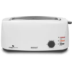 SOGO Brotröster mit 2 langen Schlitzen 1400W