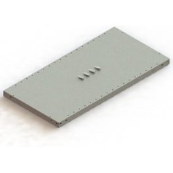 Meta Zusatzboden CLIP 230 1000 x 500 mm verzinkt + 4 Fachbodenträger