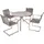 Garden Pleasure Garten-Essgruppe SIENNA 5-tlg. Grau