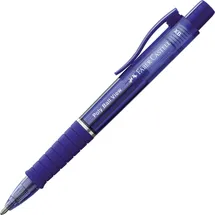 Faber-Castell Kugelschreiber Poly Ball View blau/transparent, Schreibfarbe: blau,